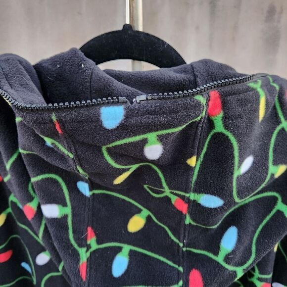 Tipsy elves Christmas 1 piece pajamas with hood - Picture 5 of 9